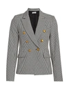 A.L.C WOMEN'S ALTON DOUBLE-BREASTED HOUNDSTOOTH BLAZER,0400011970378