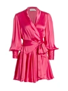 ZIMMERMANN SILK WRAP MINI DRESS,400012220470