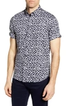 TED BAKER RELAX FLORAL SHORT SLEEVE BUTTON-UP SHIRT,241806-RELAX-MMA