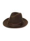 SAKS FIFTH AVENUE MEN'S COLLECTION WIDE-BRIM FEDORA,0400012683874