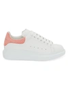 Alexander Mcqueen Women's Women's Croc-embossed Suede & Leather Platform Sneakers In White