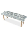 ANAYA RECYCLED DENIM HANDWOVEN BENCH,400013113608