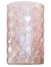 ANAYA IRIDESCENT DIAMOND MOSAIC GLASS CANDLE VOTIVE & VASE,400013113749