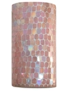 ANAYA IRIDESCENT MOSAIC GLASS CANDLE VOTIVE & VASE,400013113769