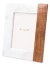ANAYA WOOD & MARBLE MIX PICTURE FRAME,400013113994