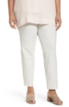 Eileen Fisher Crepe Ankle Pants In Bone