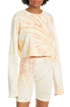 Cotton Citizen Tokyo Tie-dyed Cropped Cotton Top In Dahlia Prism