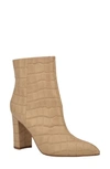 Marc Fisher Ltd Ulani Pointy Toe Bootie In Medium Natural Leather