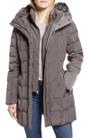 Cole Haan Signature Cole Haan Hooded Down & Feather Jacket In Carbon