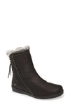 Cloud Aryana Faux Fur & Wool Lined Boot In Blue Leather