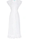 MELISSA ODABASH BRIANNA WRAP MIDI COTTON DRESS