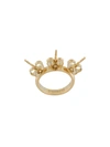 D'HEYGERE BUTTERFLY FASTENING-EMBELLISHED RING