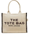 Marc Jacobs Ithe Large Tote Bag N Canvas With Jacquard Logo In Neutrals