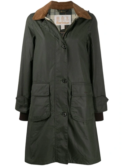 Barbour Kudzu Hooded Parka In Green