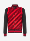 GIVENCHY ALL-OVER LOGO WOOL BOMBER JACKET