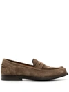 ALBERTO FASCIANI BRENDA SUEDE PENNY LOAFERS