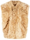 ISABEL MARANT OVERSIZED FUR GILET