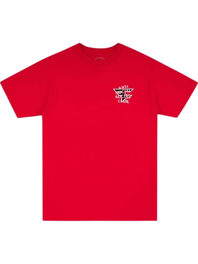 Anti Social Social Club X Faze Clan T恤 In Red