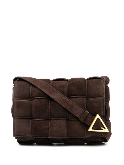 Bottega Veneta Cassette Padded Shoulder Bag In Brown