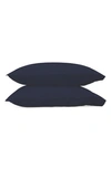 Matouk Nocturne 600 Thread Count Pillowcase In Navy