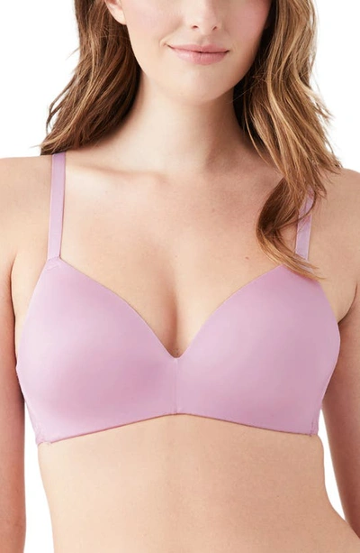 B.tempt'd By Wacoal Future Foundations Wire-free Lace T-shirt Bra In Dawn Pink