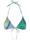 VERSACE BAROCCO MOSAIC-PRINT BIKINI TOP