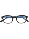 Tom Ford Round-frame Glasses In 黑色