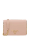Prada Saffiano Mini Leather Bag In Light Pink
