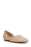 Naturalizer Samantha Flats Women's Shoes In Taupe Leather