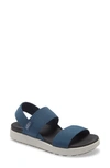 Keen Elle Webbing Strap Sandal In Majolica Blue Fabric