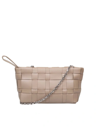3.1 Phillip Lim / フィリップ リム Phillip Lim Odita Bag In Coffee Color Woven Leather In Beige