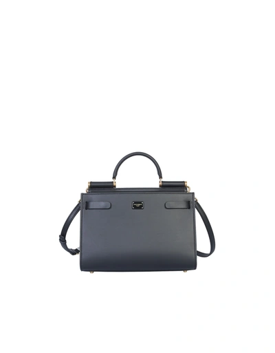 Dolce & Gabbana Small Sicily 62 Bag In Black