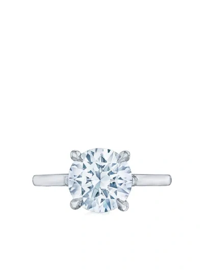 Kwiat Platinum Diamond Solitaire Ring In Silver