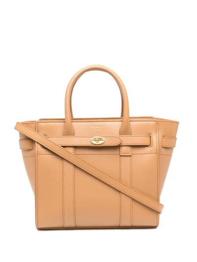 Mulberry Small Bayswater Leather Bag In Brown
