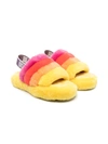 Ugg Fluff Yeah Shearling Sandals In Yellow
