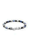 John Hardy Sterling Silver, Jasper, Sodalite And Onyx Classic Chain Bead Bracelet In Silver