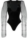 ALCHEMY SHEER DETAIL FITTED BODY