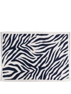 AMI AMALIA ZEBRA MERINO-KNIT PILLOWCASE