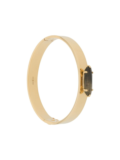 Wouters & Hendrix Labradorite Cuff Bracelet In Gold