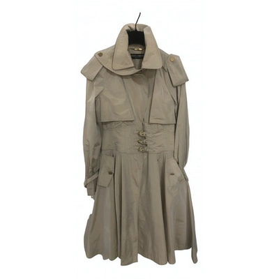 Pre-owned Dolce & Gabbana Beige Trench Coat
