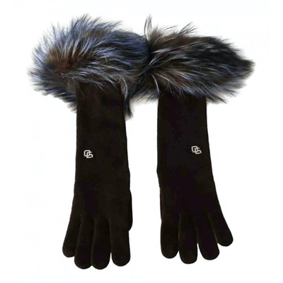 Pre-owned Dolce & Gabbana Brown Cashmere Gloves