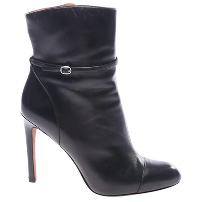 Pre-owned Marc By Marc Jacobs Black Leather Ankle Boots