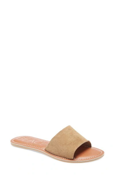 Beach By Matisse Coconuts By Matisse Cabana Slide Sandal In Natural Suede