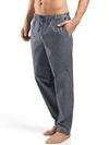 Hanro Checked Cotton Pyjama Trousers In Grey Check