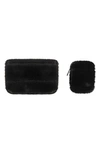 MYTAGALONGS FAUX FUR EARBUD & TECH ACCESSORY CASES,999010/NORBL