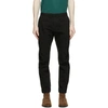 PS BY PAUL SMITH BLACK POPLIN CHINO TROUSERS