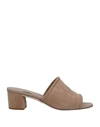 Tod's Sandals In Khaki