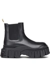 FENDI LEATHER ANKLE BOOTS