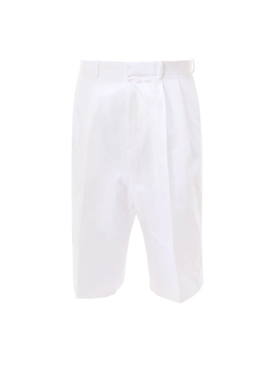 Alexander Mcqueen Sartorial Baggy Shorts In White