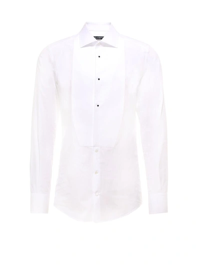 Dolce & Gabbana Dolce E Gabbana Men's G5en4tfu5k9w0800 White Cotton Shirt - Atterley